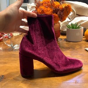 Jeffrey Campbell velvet boots
